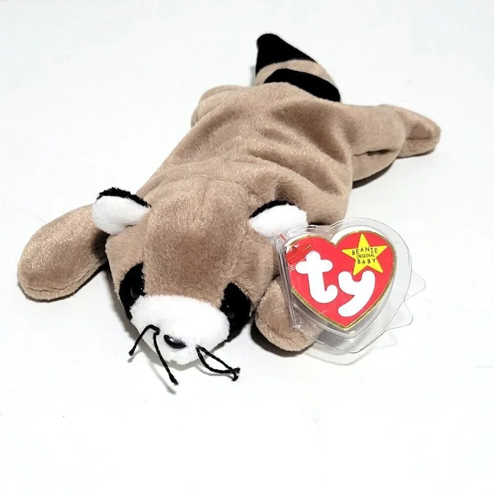TY Beanie Baby Ringo the Racoon NWT 1995 Retired